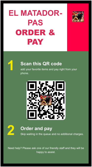 QR Code Order Menu