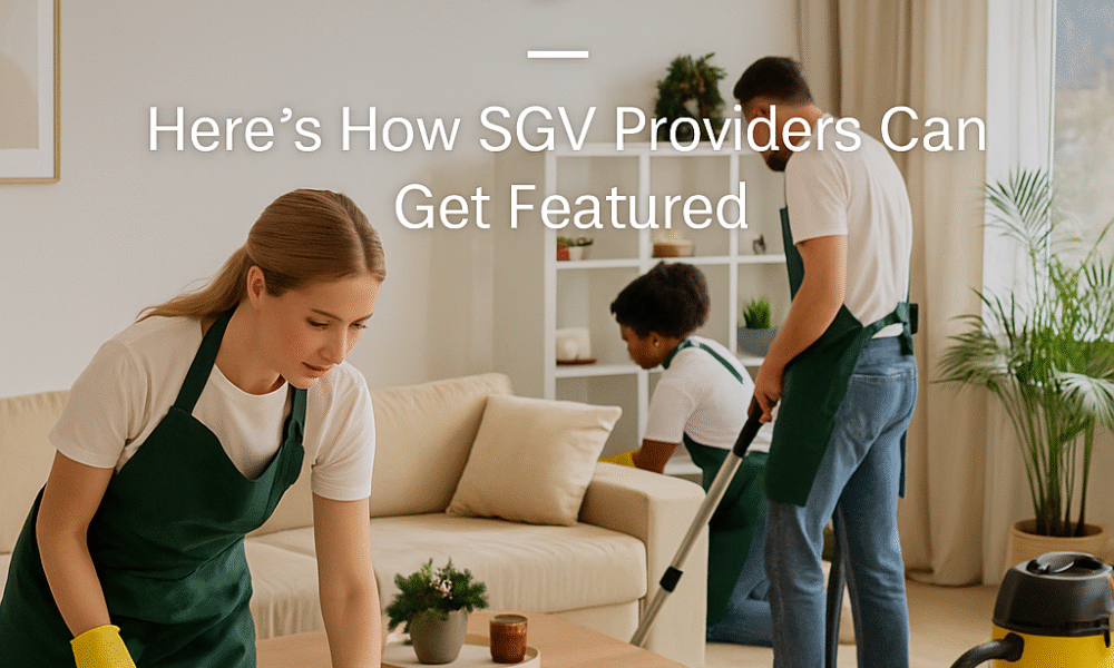 Professional cleaning team preparing a Pasadena living room for the holidays, representing San Gabriel Valley cleaning companies that serve Pasadena homeowners.