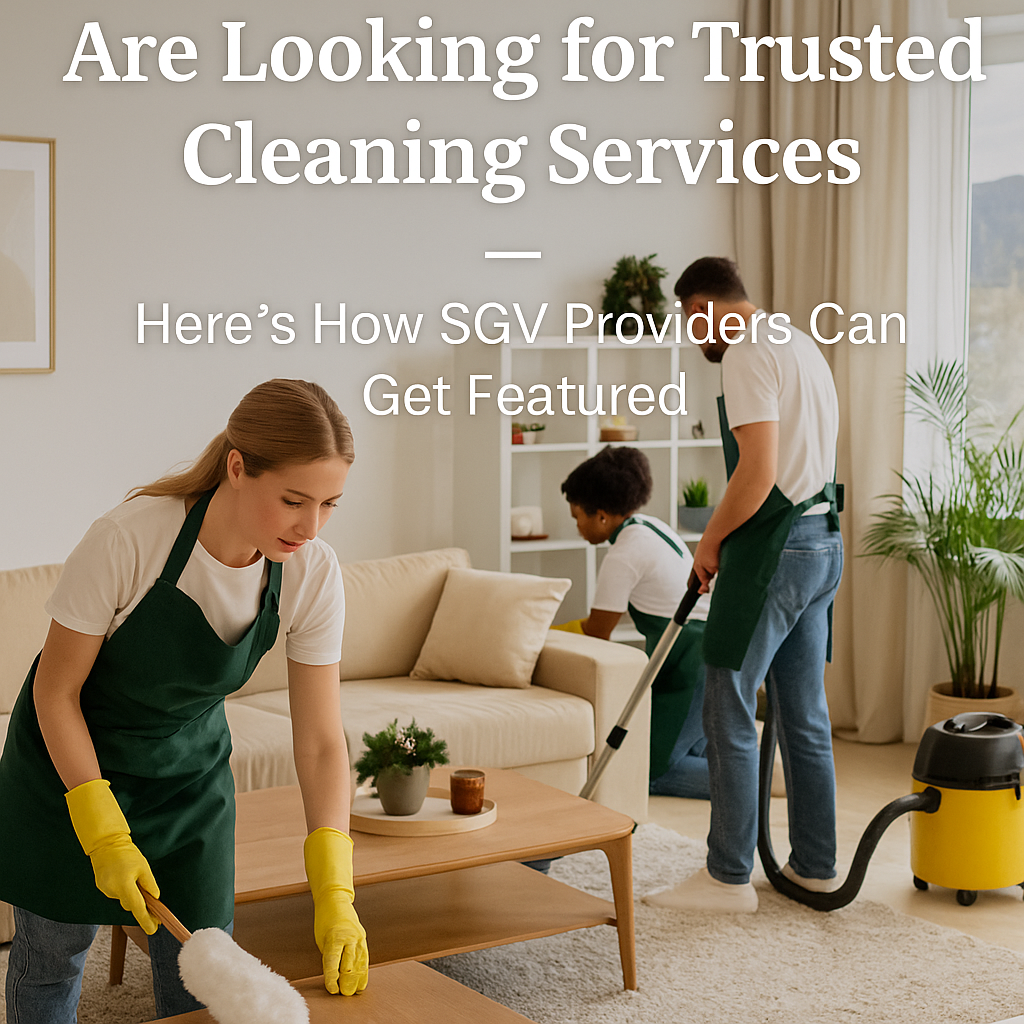 Professional cleaning team preparing a Pasadena living room for the holidays, representing San Gabriel Valley cleaning companies that serve Pasadena homeowners.