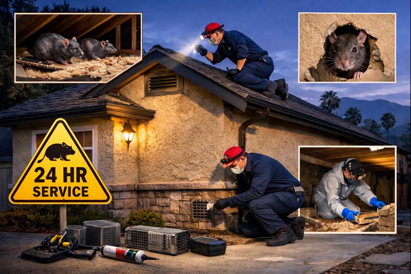 Pasadena home exterior showing common rodent entry points where exclusion and rodent proofing help prevent infestations